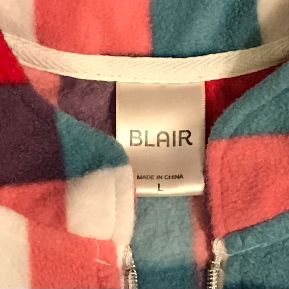 Vintage Blair patchwork fleece vest 3/$18 - Picture 2 of 3
